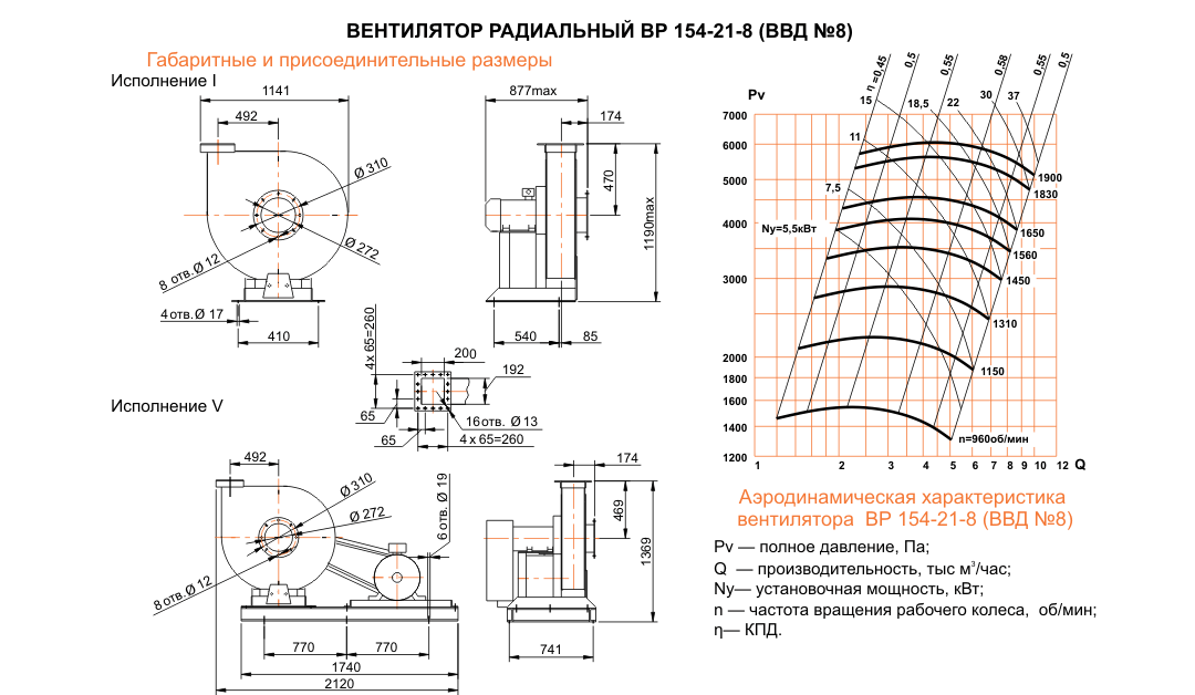ВВД (ВР 154-21) №8 исполнение №1